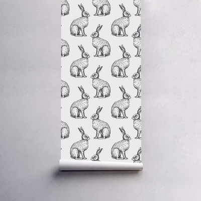 Fotobehang Grijze Hazen