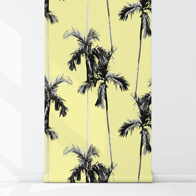 Fotobehang De aangename koelte van de paradijspalmbladeren