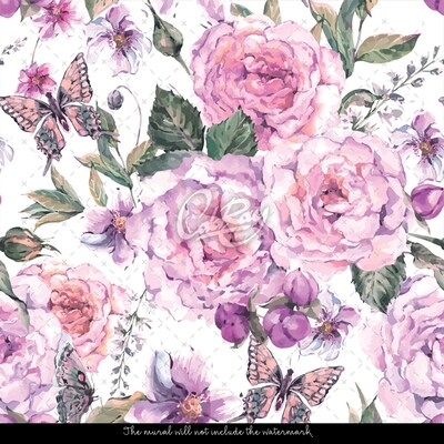 Fotobehang Achter het Engelse hek