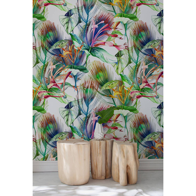 Fotobehang Kleurrijke struik