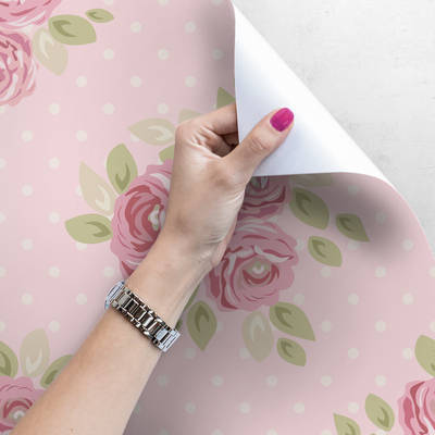 Fotobehang Roos Verzachtend