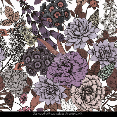 Fotobehang Avond in de geheime tuin