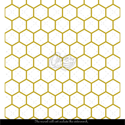 Fotobehang Gouden honingraten