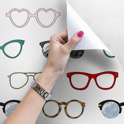 Fotobehang De wereld van gekleurde brillen