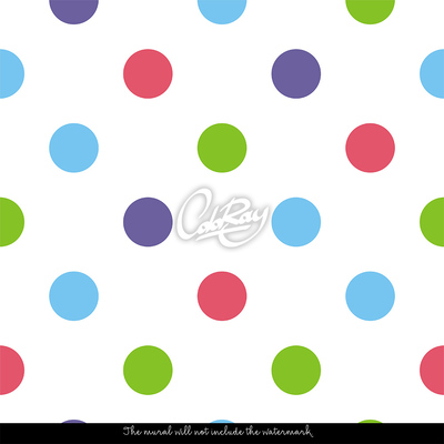 Fotobehang Veelkleurige stippen