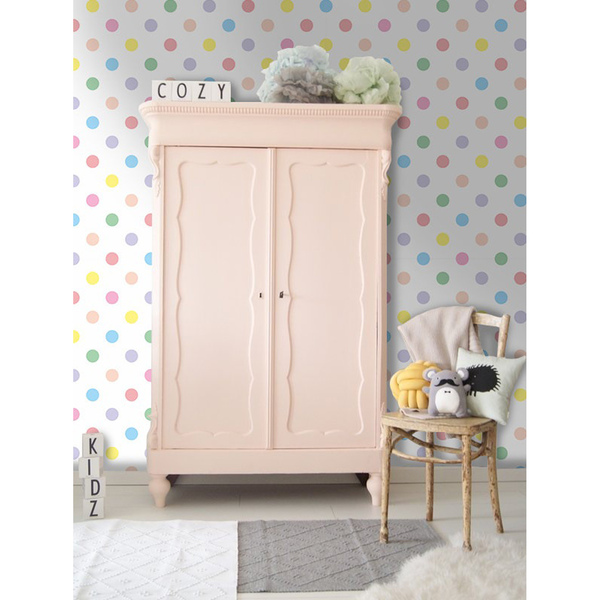 Fotobehang Pastelkleurige stippen