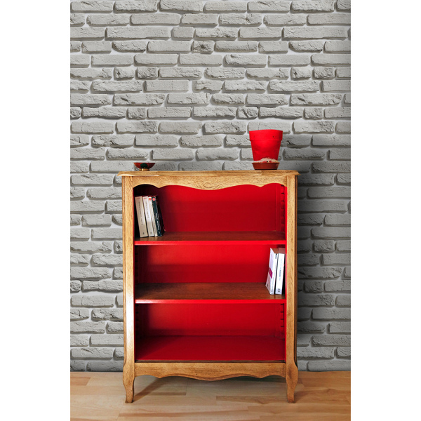 Fotobehang Muur in grijstinten