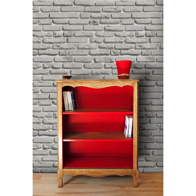 Fotobehang Muur in grijstinten