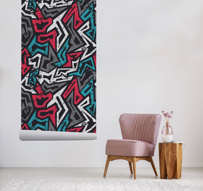 Fotobehang Grunge-graffiti