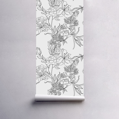 Fotobehang Lente Schets