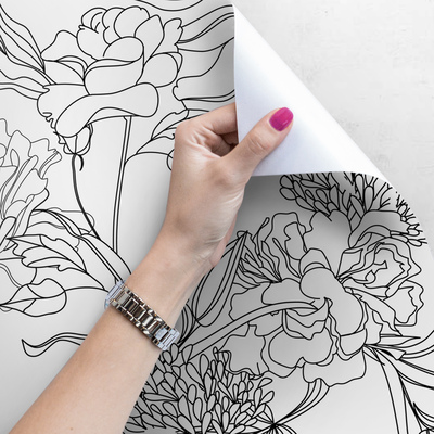 Fotobehang Lente Schets