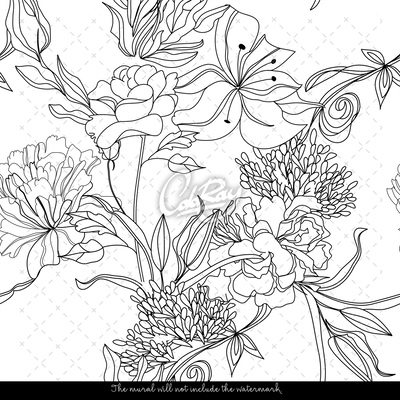 Fotobehang Lente Schets