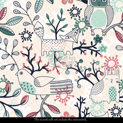 Fotobehang Verhalen uit het bos