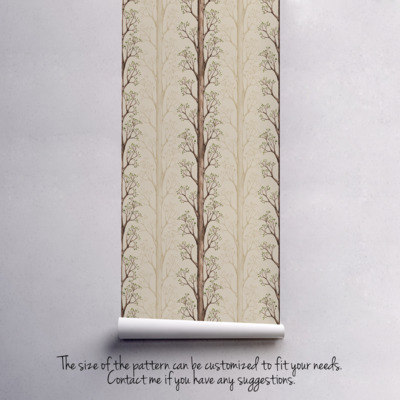 Fotobehang Hoge bomen