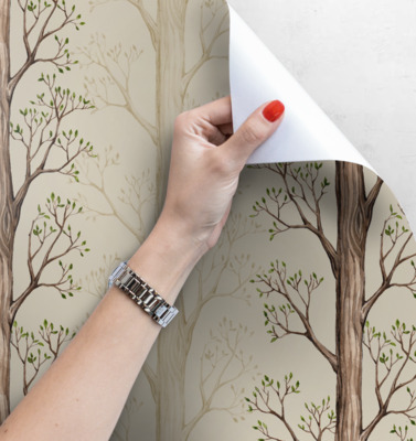 Fotobehang Hoge bomen