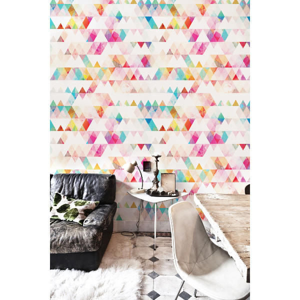 Fotobehang Regenboogdriehoeken