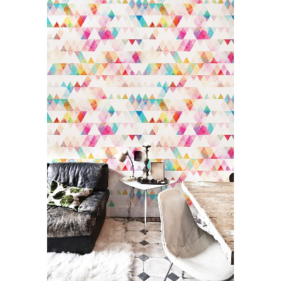 Fotobehang Regenboogdriehoeken