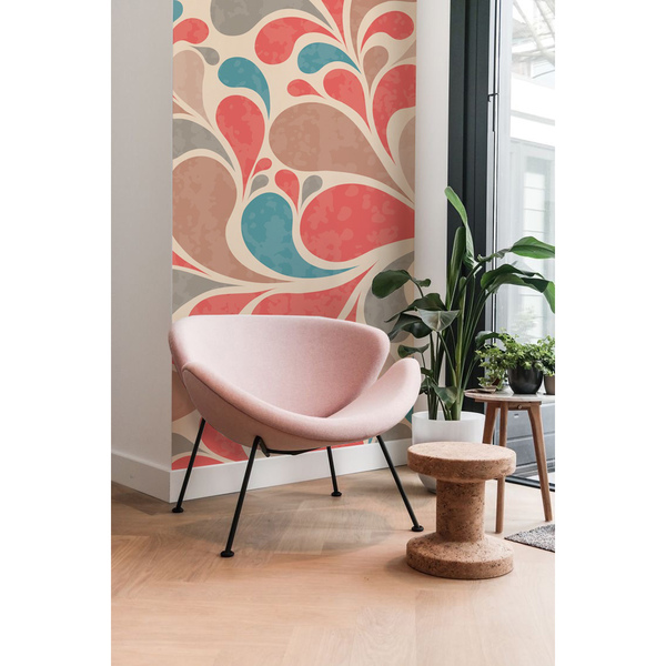 Fotobehang Batterij opladen in retrostijl