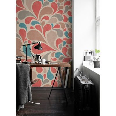 Fotobehang Batterij opladen in retrostijl