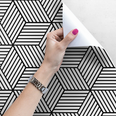 Fotobehang Designer Squares in Zwart