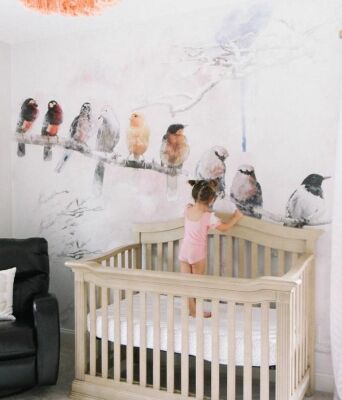 Fotobehang Vogelgesprekken