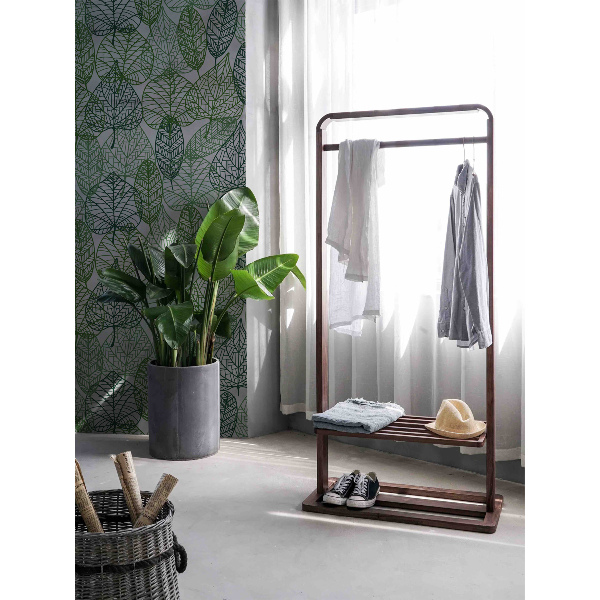 Fotobehang Lijnen, lijnen, bladeren overal