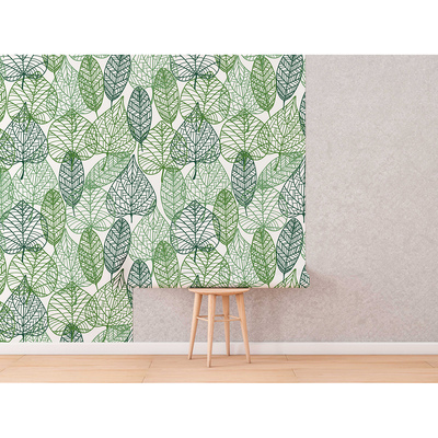 Fotobehang Lijnen, lijnen, bladeren overal