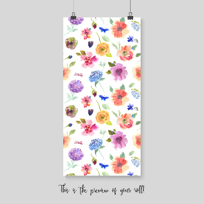 Fotobehang Zomertuin vol bloemen