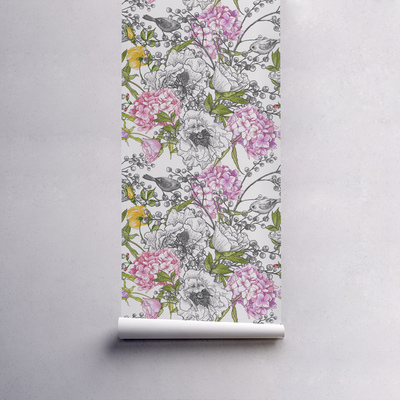 Fotobehang In de lentestruik