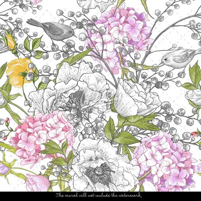 Fotobehang In de lentestruik