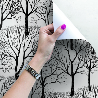 Fotobehang Winterlandschap in het park