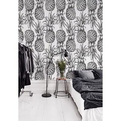 Fotobehang Ananas schetsen