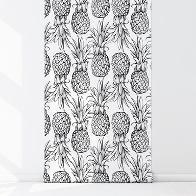 Fotobehang Ananas schetsen
