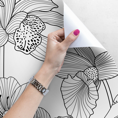 Fotobehang Lentebloem schets