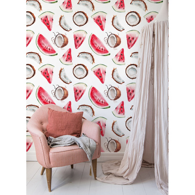 Fotobehang Kokos-watermeloencocktail