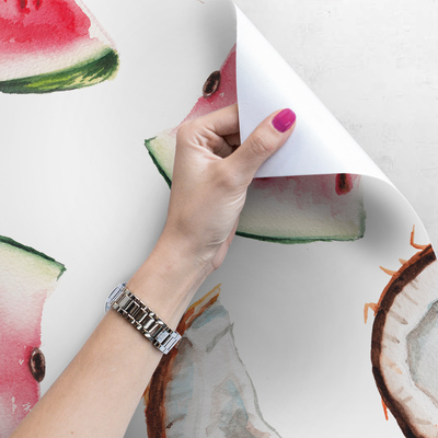 Fotobehang Kokos-watermeloencocktail