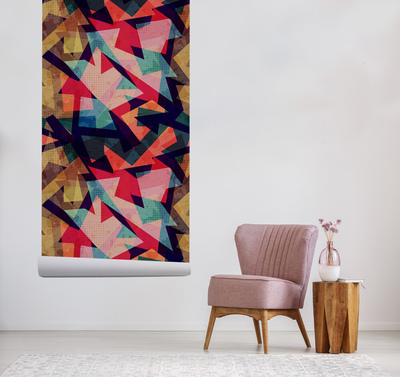 Fotobehang Mozaïek in rotsstijl