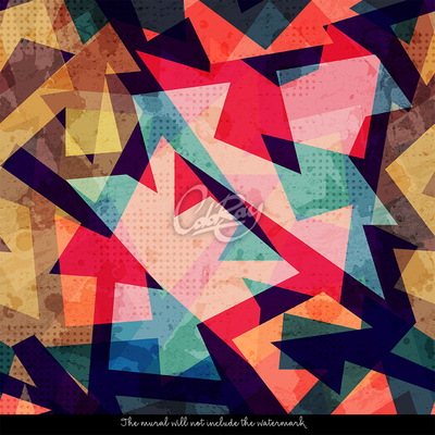 Fotobehang Mozaïek in rotsstijl