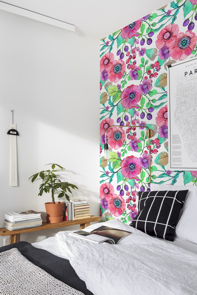 Fotobehang Op de takken van de taxus