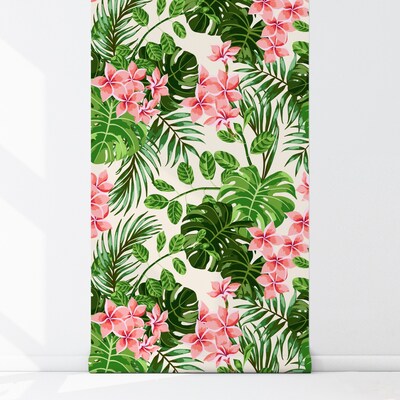 Fotobehang Subtiele Hibiscusbloemen