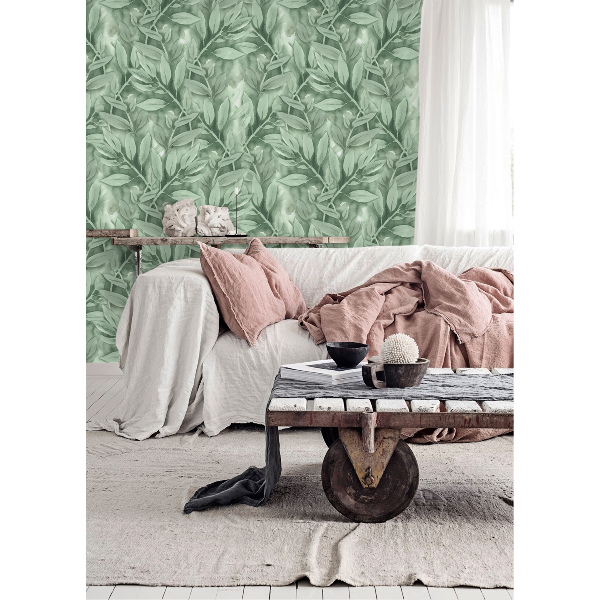 Fotobehang Luchtige bladeren