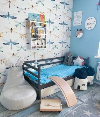 Fotobehang Magische regenbooglibellen