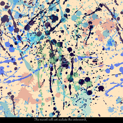 Fotobehang Regenboog abstracte vlekken