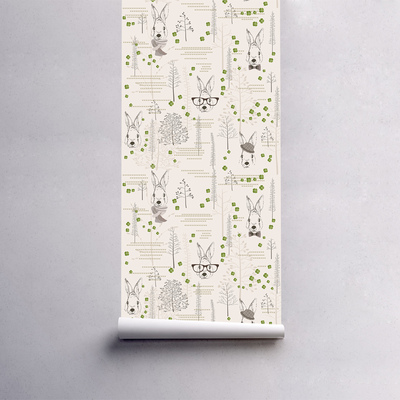 Fotobehang Gekke Konijnen