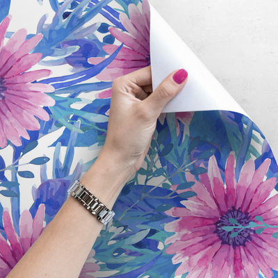 Fotobehang Subtiele koele bloemen