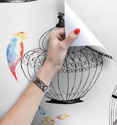 Fotobehang Vogelvlucht