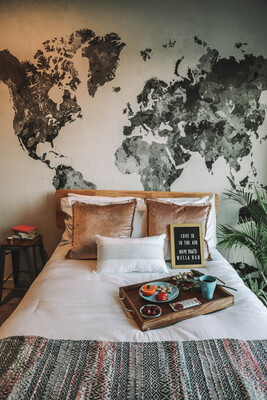 Fotobehang Wereldkaart