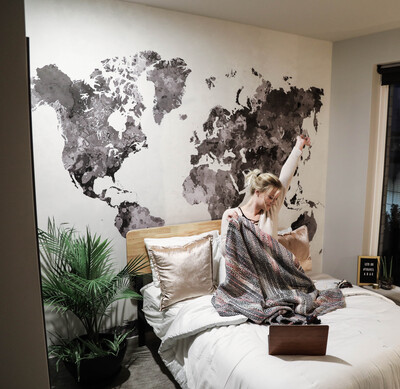 Fotobehang Wereldkaart