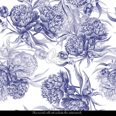 Fotobehang Rustgevend bloemenzicht