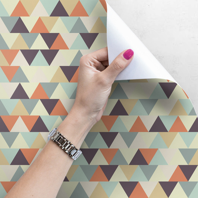 Fotobehang Kleine pasteldriehoekjes